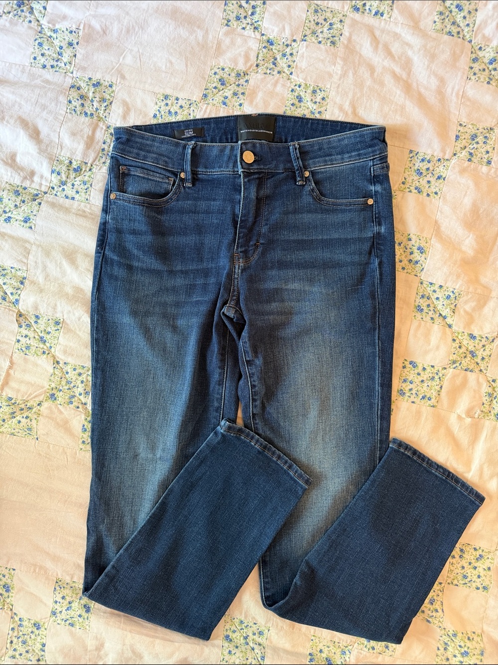 White House Black Market Dark Blue Skinny Jeans